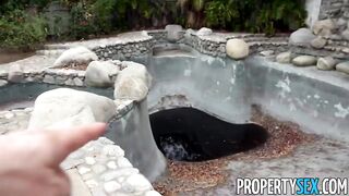 Sexy - Fucking incompetent real estate agent outdoors