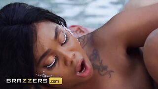 Hot - Curvy brazzers Ms Yummy after photoshoot taste a big white cock