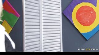 Brazzers sorority sister catches a peeping tom in her dormroom