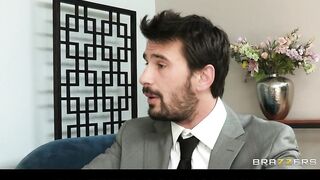 Brazzers big-tit brunette Diana Prince fucks her financial adviser
