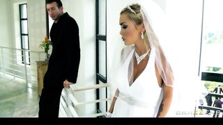 Brazzers big-tit bride Devon rides a big-dick right after her wedding