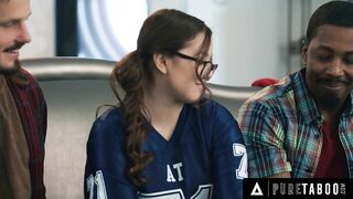 PURE TABOO Mischievous Teen Leana Lovings Seduces Her Stepdad's Best Friends
