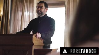 PURE TABOO Horny Virgin Teen Penelope Kay Seduces Pervert Priest To Fuck Her Ass