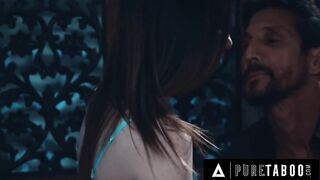 PURE TABOO Struggling Krissy Lynn Caught Stepdaughter Kamryn Jade Seeking Comfort From Step-Uncle