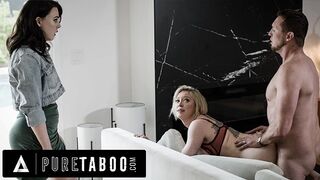 PURE TABOO Whitney Wright Caught Her Boyfriend Assfucking MILF Landlady Dee Williams & JOINED IN!