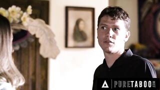 PURE TABOO Kyler Quinn Takes Turns Getting Fucked By New Stepdad & Stepbro