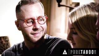 PURE TABOO Busty Teen Eliza Eves Agrees To A Threesome With Her Freaky Neighbors