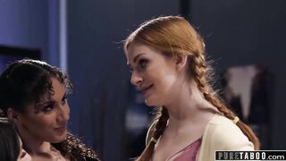 PURE TABOO Eliza Ibarra & Maya Kendrick Fuck Their Professor To Stay Out Of Trouble