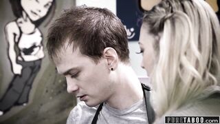 PURE TABOO Lily Larimar Almost Caught Fucking in Public Cafe