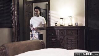PURE TABOO Step-Brother Catches His Step-Sis Fucking Step-Dad