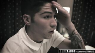 PURE TABOO Blair Williams Tricks Momma's Boy StepBro into Fucking!