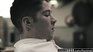 PURE TABOO Blair Williams Tricks Momma's Boy StepBro into Fucking!