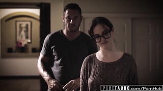 PURE TABOO Lena Paul Coaxed into Anal with Bosses Husband