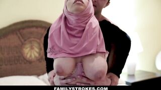 Huge Titted Muslim Step Daughter Seduces Her Rich White Step Daddy
