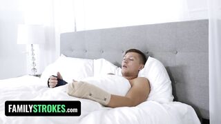 Nurse Step Sis Natalie Porkman Cures Step Brother By Gagging On His Big Boner - Hot