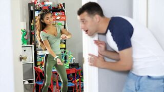 Hot Strokes - Cute And Tiny Asian Babe Pounds Her Horny Stepbro To Become Viral In TikTok