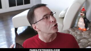 Hot - stepsis fucked me during stepfamily Christmas pictures