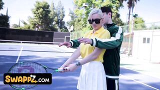 Tennis Game With Slut Stepmoms Leads To Foursome Fuckfest Orgy - Kenzie Taylor & Mona Azar - Swap