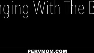 StepMom - Busty Latina Stepmom Gags On Her Stepson's Cock