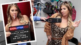 Lustful LPO Tells The Desperate MILF Shoplifter He Might Look Away If She Plays With His Cock