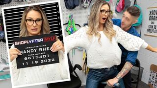 Stepmom Mandy Rhea Caught Stealing By Stepson Officer Get Fucked In The Backroom - Hot