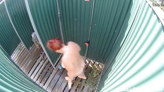 Busty Mature Spied in Public Shower
