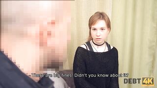 Debt. Girl pays for gadgets by sucking and riding collectors dick