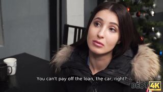 Debt. Elegant miss with perfect shapes fucks for her new car