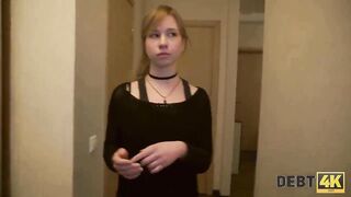Debt4k. Alice Klay gets fucked by a stranger because she took out an iPhone loan