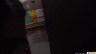 Debt4k. Collector visits shaved pussy of teenshoplifter teen Monica Wet in exchange for the big loan