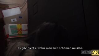 Debt. Nightclub manager Monica Wet sells pussy for new Mercedes