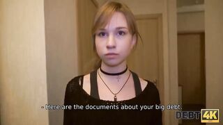 Debt4k. TeenShoplifter student Alice Klay doesnt have a job but can return loan with her body