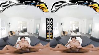 VIRTUAL PORN - Petite Black Hottie Lily Starfire Getting Ready to Fuck In VR
