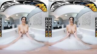 VIRTUAL PORN - Spicy Bubble Bath With Latin Babe Serena Santos In VR