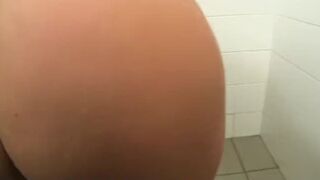 PublicSex Sexy Clair fucking me in the restaurant toilets