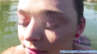 PublicSex Bikini girl with big tits fucked at the lake