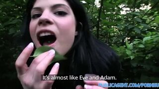 PublicSex UK Underwear model fucked in the bushes in Prague