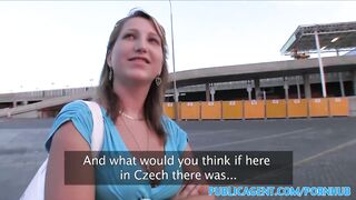 PublicSex Blonde has sex with stranger in public