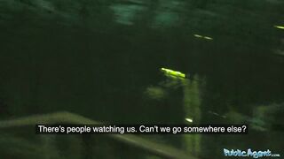 Public Sex Cheating big boobs Brit deepthroats thick cock on holiday