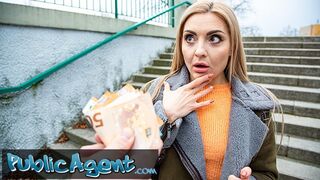 Public Sex Russian Blonde Caty Kiss Loves a Big Cock