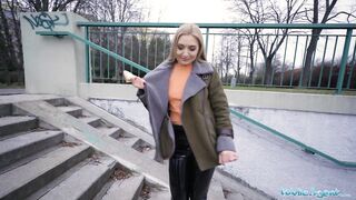 Public Sex Russian Blonde Caty Kiss Loves a Big Cock