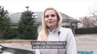 Public Sex Blonde MILF with Big Boobs Fucks a Stranger for Cash