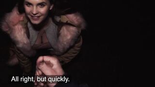 Public Sex Curvy Natural Body Student with Big Natural Boobs Outdoor Fucking