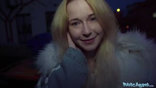 Public Sex She finished with a face ful of spunk after riding cock