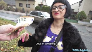 Public Sex French babe Candy Scott has her wet pussy filled by a big dick