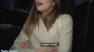 Public Sex French Babe Alba Lala Shows Off Her Small Tits on the Street