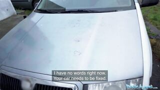 Public Sex He's caught fucking a sex dummy but gets the real thing from a brunette babe