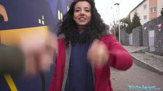 Public Sex Teen gets fucked after loosing at rock paper scissors