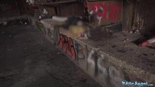 Public Sex Big tits Alexa Throat big dick pov blowjob and public sex