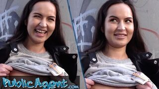 Public Sex - Cute Russian college student talked into fucking outside